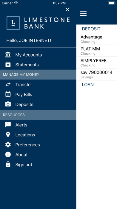 How to cancel & delete Limestone Bank Mobile Banking from iphone & ipad 2