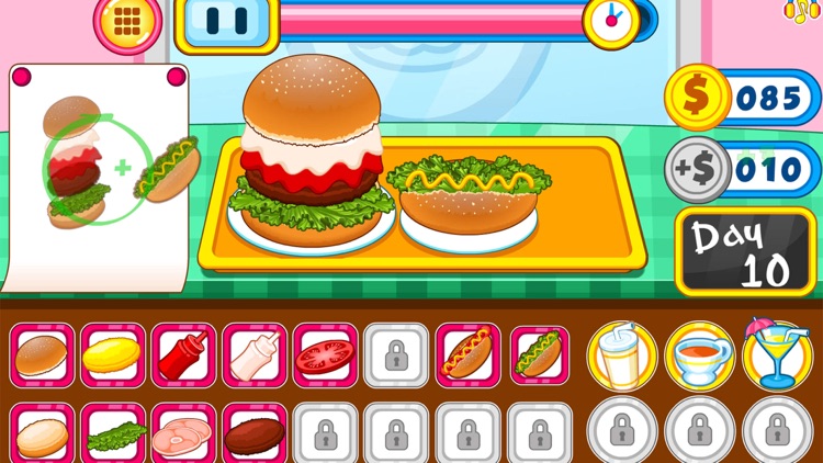 Burger shop fast food