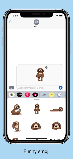 Sloth emojis & funny stickers(圖3)-速報App