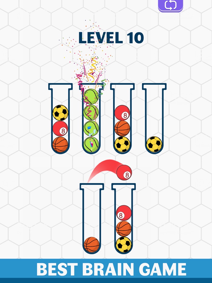 ボールソート3Dパズル