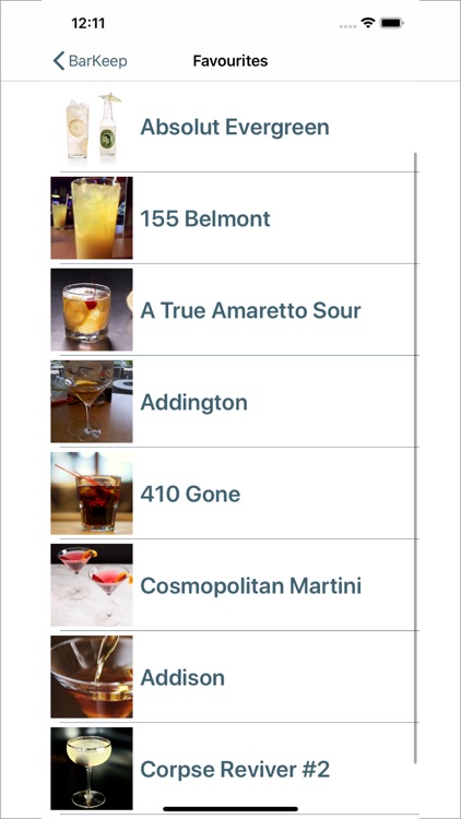 Barkeep: Cocktail Recipes