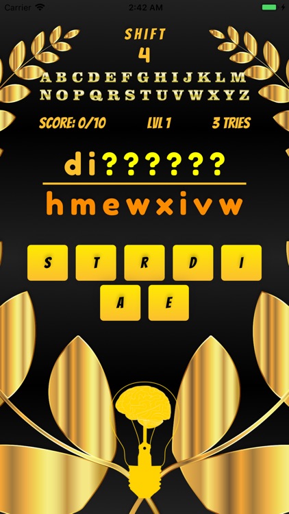 Words, Caesar Cipher: The Game