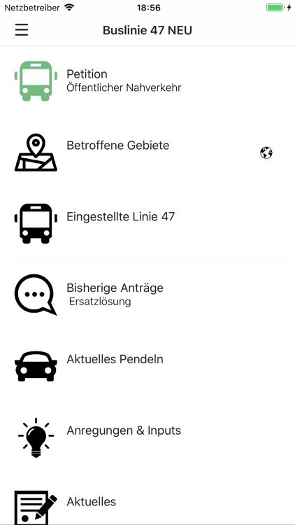Buslinie 47 NEU