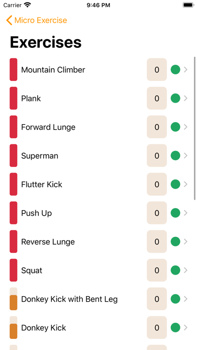 Micro Exercise (at home) screenshot 3