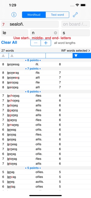 WordsFinder/WF Español(圖2)-速報App