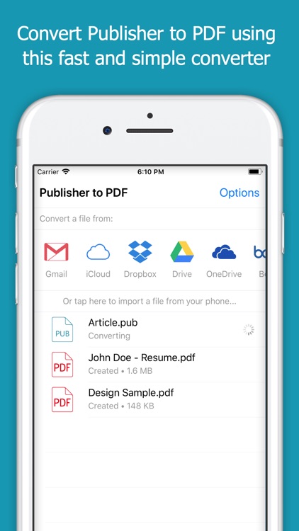 Publisher to PDF Converter