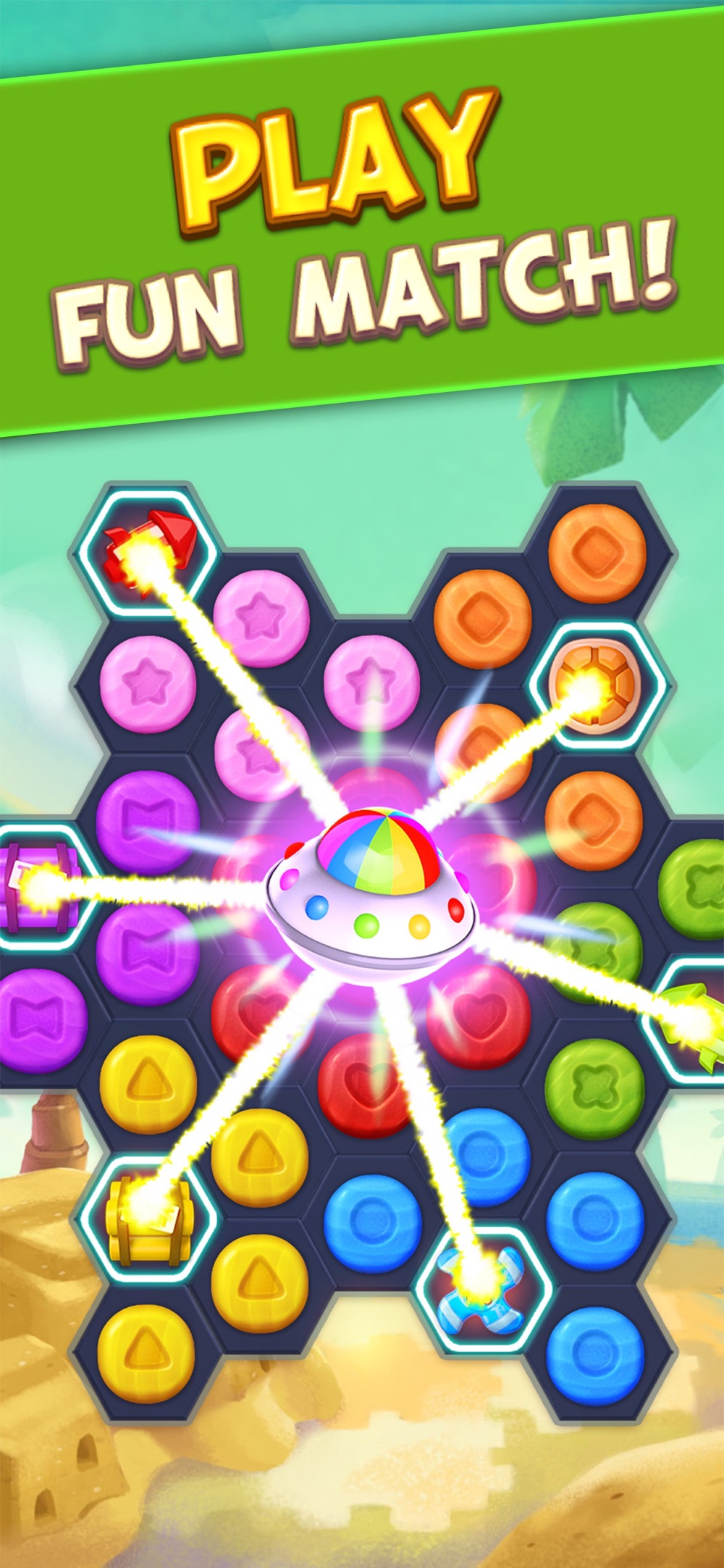 Toy Party: Match 3 Hexa Blast! hack tool