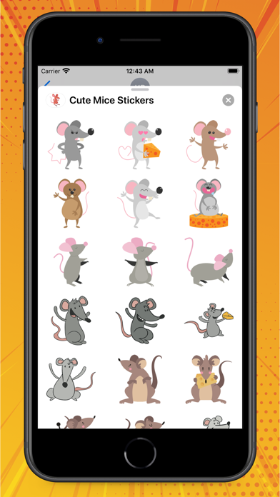 Cute Mice Stickers screenshot 4
