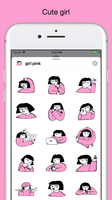 Japan girl stickers & emoji screenshot 2