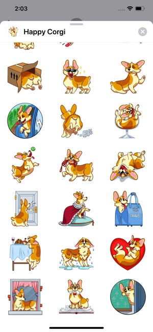 Happy Corgi Sticker Pack(圖2)-速報App