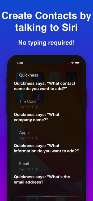 Quickness: Add Voice Contacts