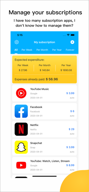 Card Box : Track subscriptions