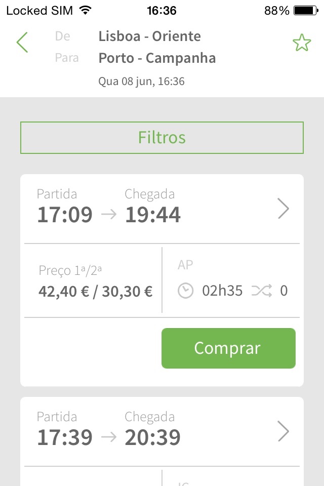 Comboios de Portugal screenshot 2