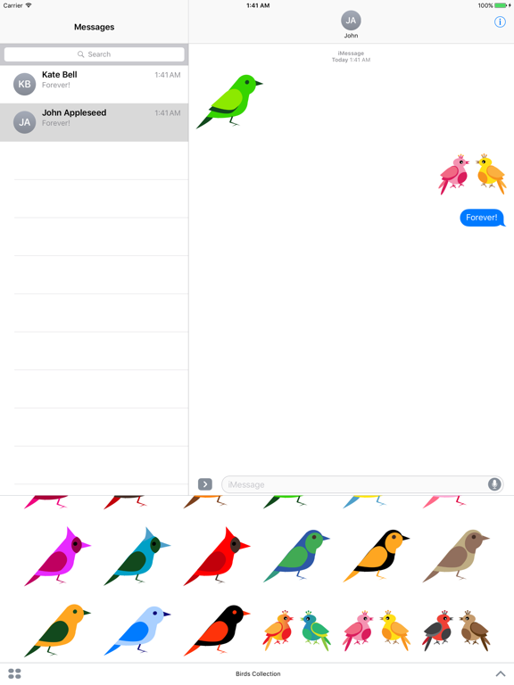 Screenshot #4 pour Birds Collection Stickers