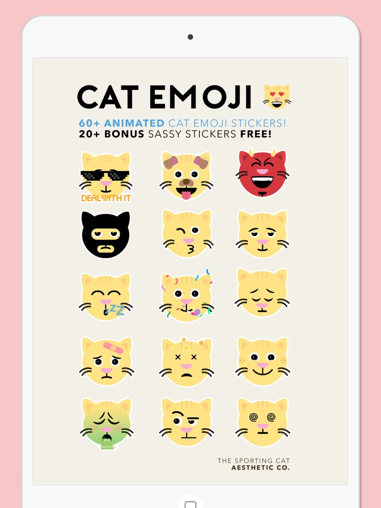 Cat Emoji Animated App for iPhone - Free Download Cat Emoji Animated