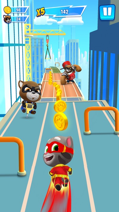 Talking Tom Hero Dash Run Game screenshot 1
