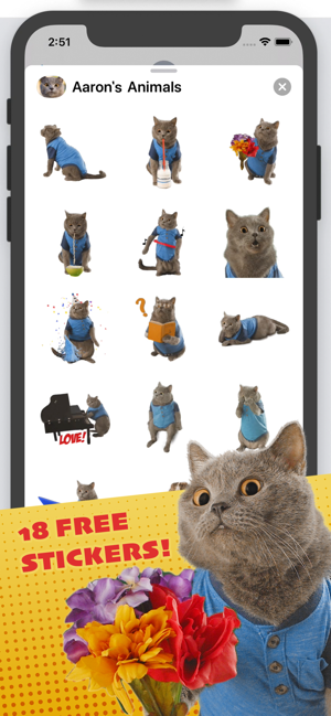 Aaron's Animals Stickers(圖2)-速報App