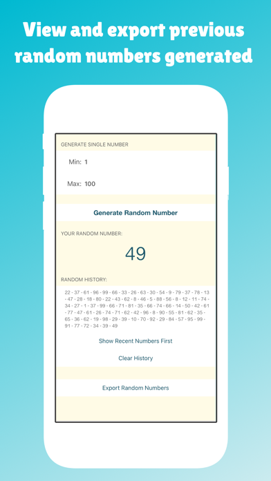 Fast Random Number Generator Screenshot 4