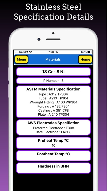 ASME Materials and Electrodes screenshot-6