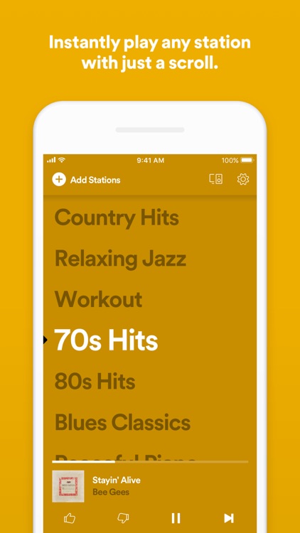 Spotify Stations: Stream radio