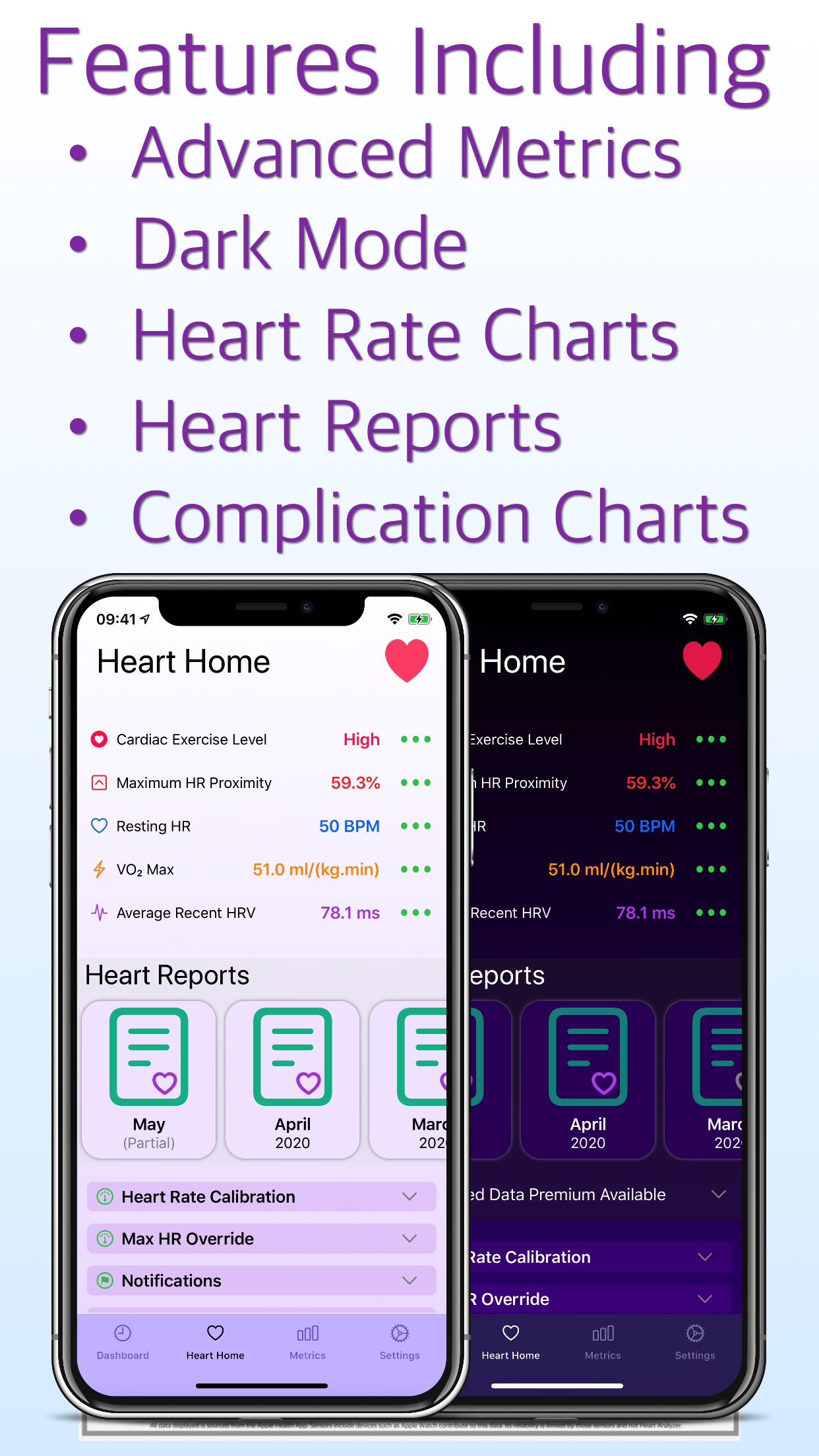Screenshot do app Heart Analyzer