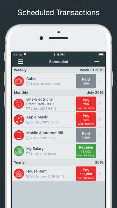 Money Easy - Expense Tracker app screenshot 6 by Pitsanu Potajan - appdatabase.net