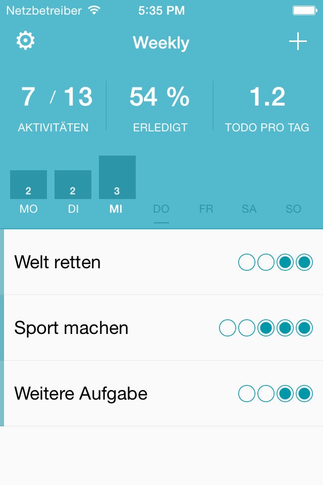 Weekly - Track frequent tasks screenshot 2