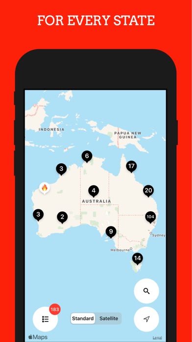 Australian Fires. Bushfire Map screenshot 2