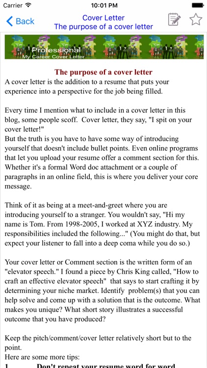 Cover Letter