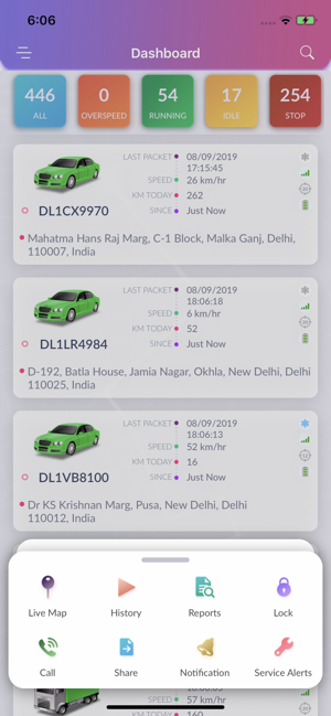 Smart Circle Vehicle Tracking