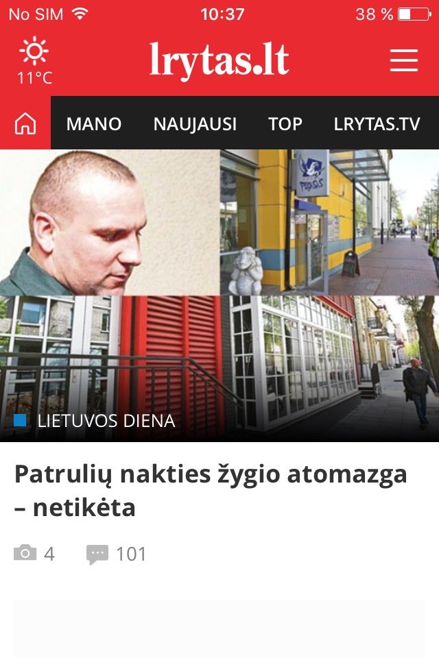 Lrytas.lt naujienos screenshot 4