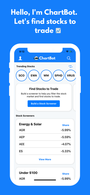 ChartBot: Stock Screener(圖1)-速報App