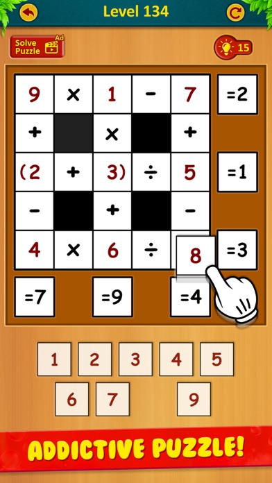 Math cross puzzle - Brain out screenshot 3