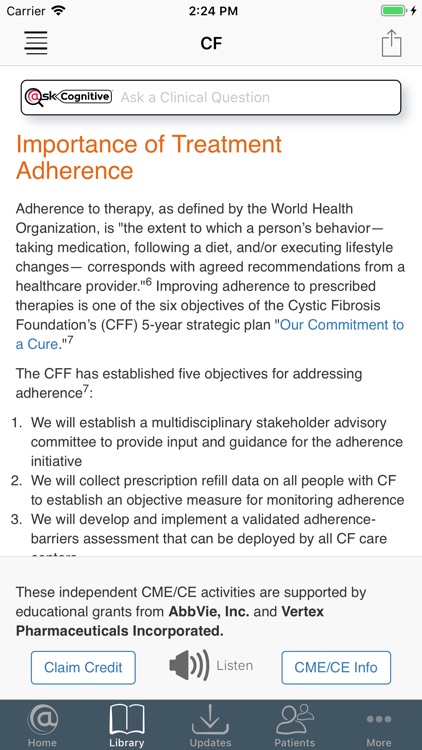 Cystic Fibrosis @Point of Care