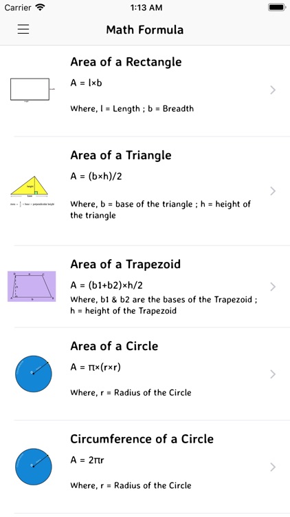 Maths Formula