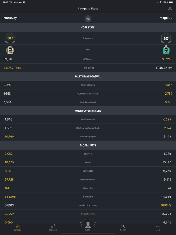 R6Stats screenshot 3