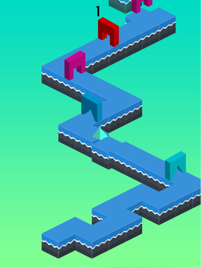 Geometry Pixels Runner Trio