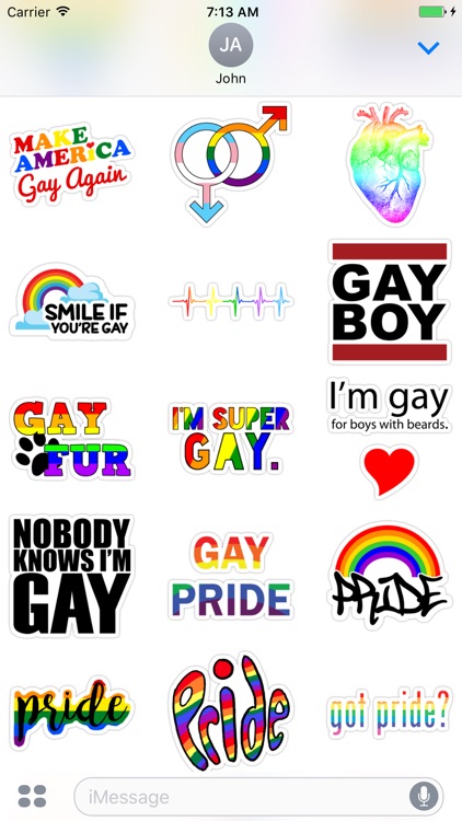 Gay - Stickers for iMessage screenshot-4