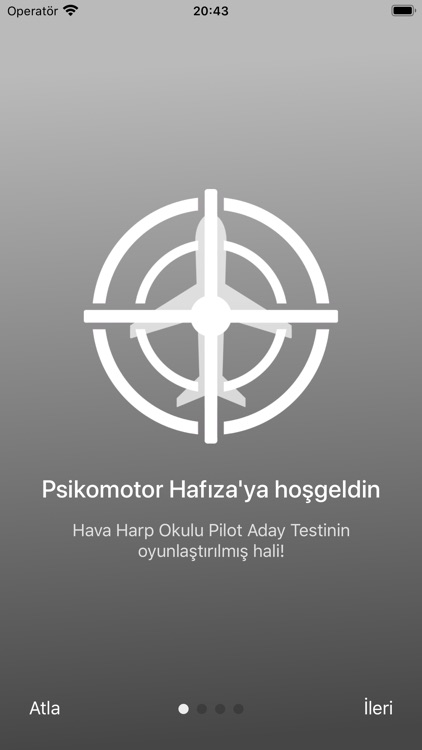 Psikomotor Hafıza-Pilot Testi