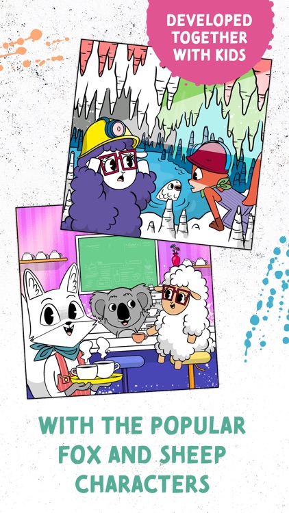 Coloring Fun with Fox & Sheep screenshot-4