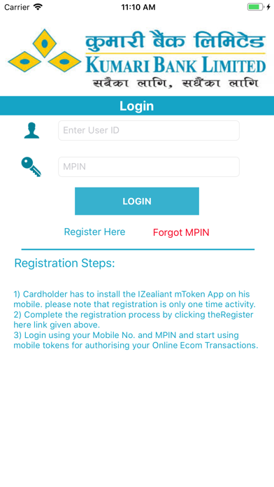 How to cancel & delete Kumari mToken from iphone & ipad 2