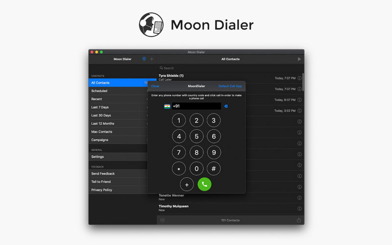 Moon Dialer for Call Centers screenshot 2