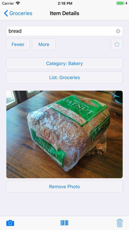 Our Groceries Shopping List