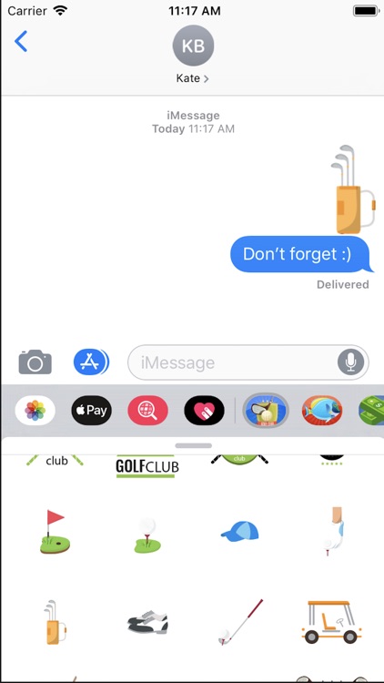 Golf Clubs Emojis Stickers