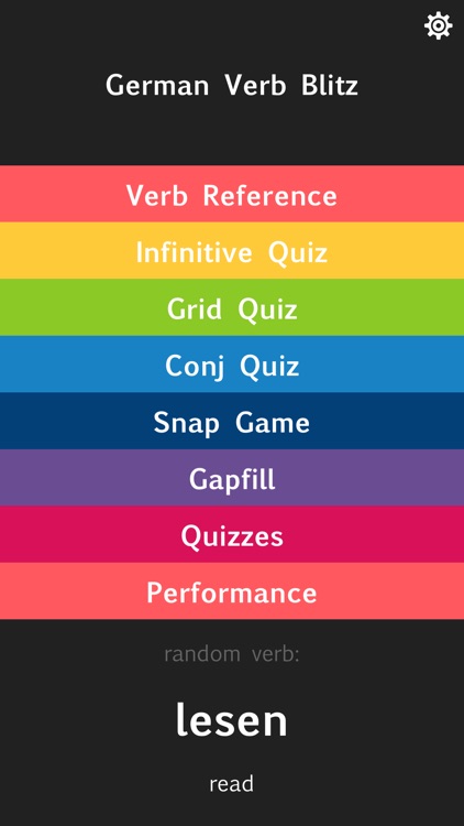 German Verb Blitz