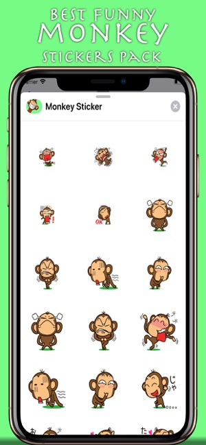 Funny Monkey Sticker(圖2)-速報App