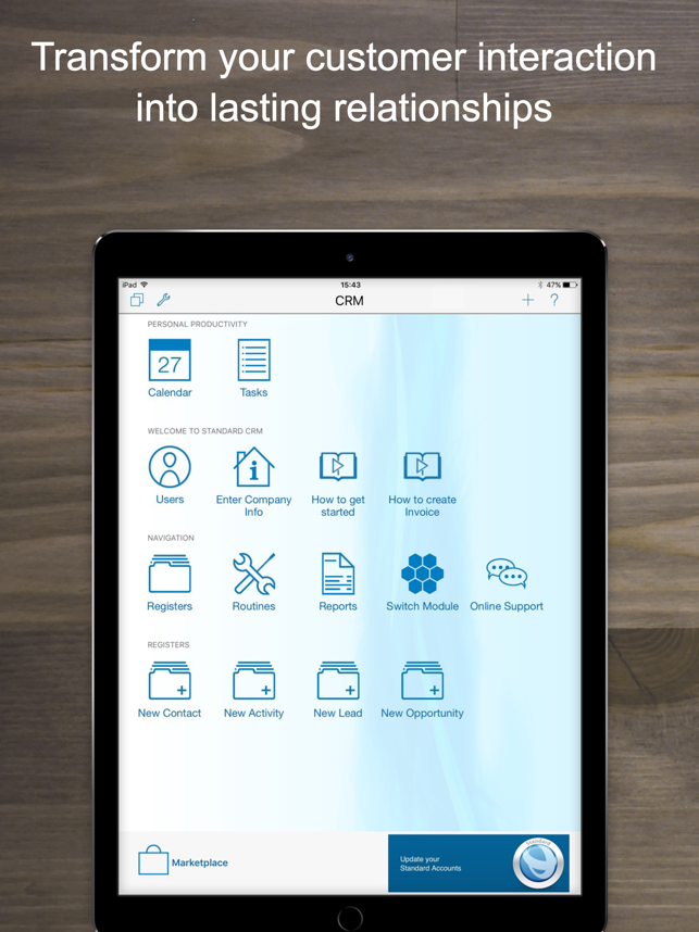 Standard CRM for iPad