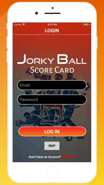 Jorkyball Score Card