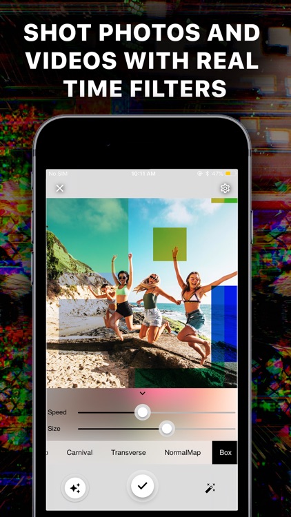 Glitch video and 90s effect.s