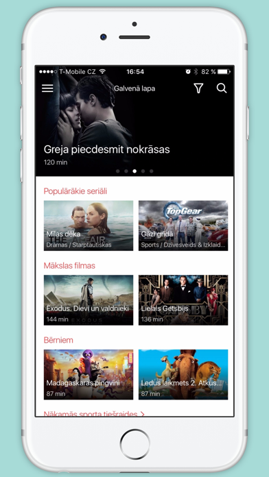 TVPlay Premium Latvija Screenshot on iOS